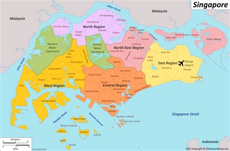 map of singapore districts